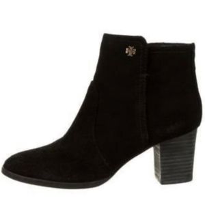 *SOLD* TORY BURCH “Sabe” Black Split Suede Booties